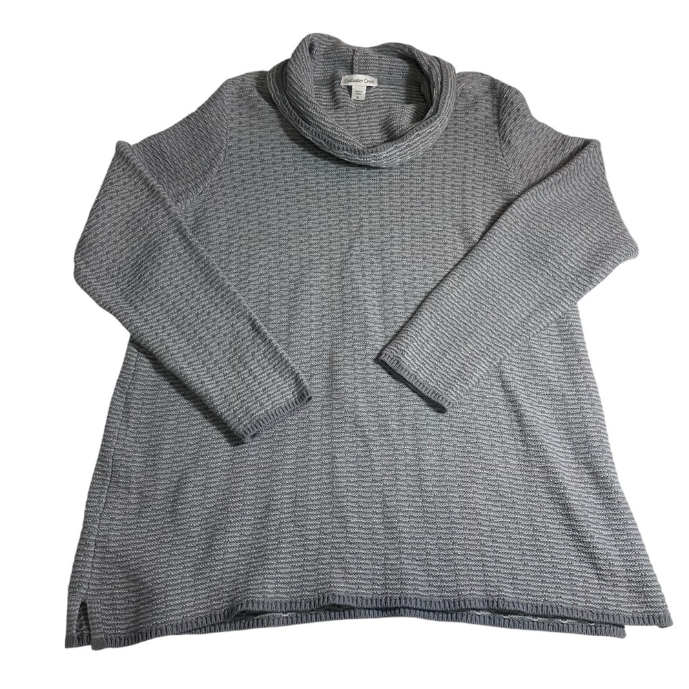 Coldwater Creek gray cowl neck sweater women’s XL - Picture 2 of 9